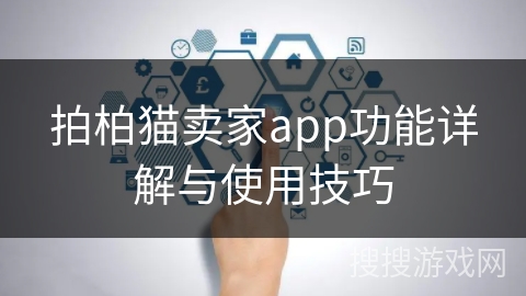 拍柏猫卖家app功能详解与使用技巧