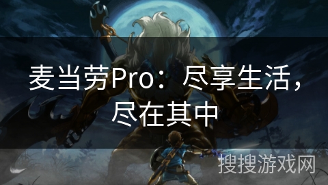 麦当劳Pro：尽享生活，尽在其中