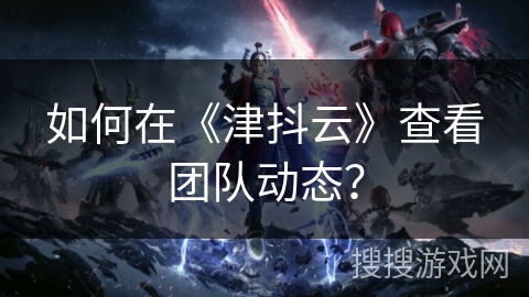 如何在《津抖云》查看团队动态？