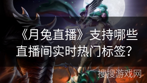 《月兔直播》支持哪些直播间实时热门标签？