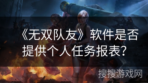 《无双队友》软件是否提供个人任务报表？