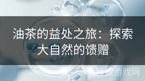 油茶的益处之旅：探索大自然的馈赠