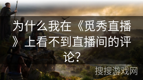 为什么我在《觅秀直播》上看不到直播间的评论？