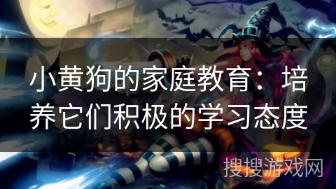 小黄狗的家庭教育：培养它们积极的学习态度