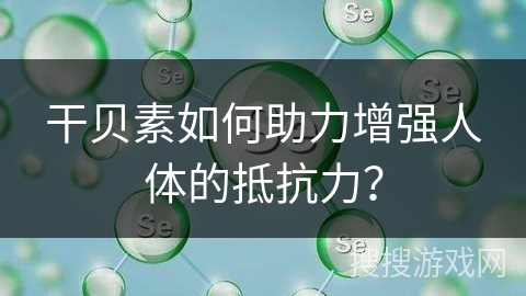 干贝素如何助力增强人体的抵抗力？