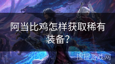 阿当比鸡怎样获取稀有装备？