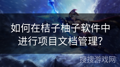 如何在桔子柚子软件中进行项目文档管理？