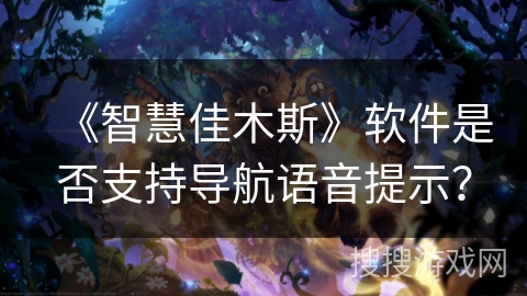 《智慧佳木斯》软件是否支持导航语音提示？