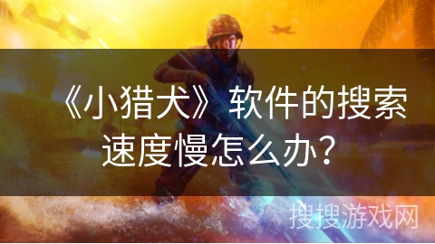 《小猎犬》软件的搜索速度慢怎么办？