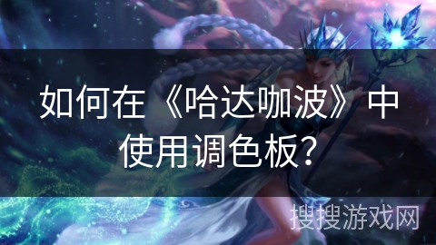 如何在《哈达咖波》中使用调色板？