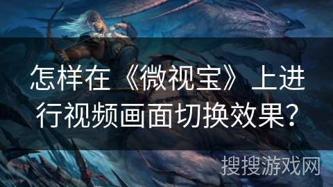 怎样在《微视宝》上进行视频画面切换效果？