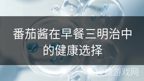 番茄酱在早餐三明治中的健康选择