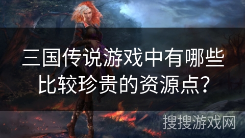 三国传说游戏中有哪些比较珍贵的资源点？
