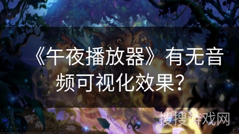 《午夜播放器》有无音频可视化效果？