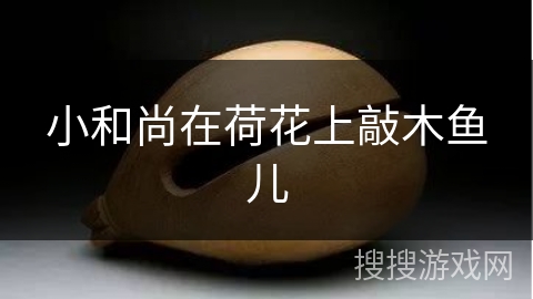 小和尚在荷花上敲木鱼儿