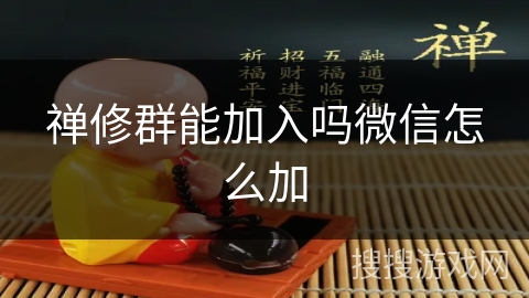 禅修群能加入吗微信怎么加