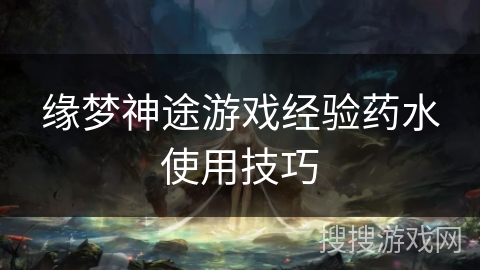 缘梦神途游戏经验药水使用技巧