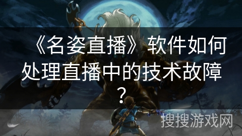 《名姿直播》软件如何处理直播中的技术故障? 《名姿直播》软件如何处理直播中的技术故障?