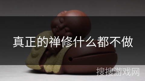 真正的禅修什么都不做 真正的禅修什么都不做