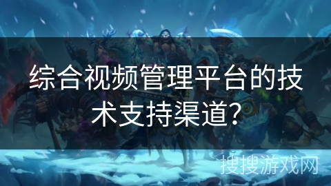 综合视频管理平台的技术支持渠道？