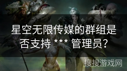 星空无限传媒的群组是否支持 *** 管理员？