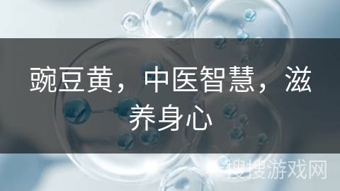 豌豆黄，中医智慧，滋养身心