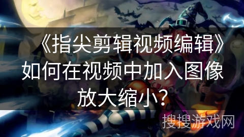 《指尖剪辑视频编辑》如何在视频中加入图像放大缩小？