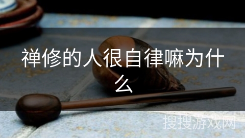 禅修的人很自律嘛为什么