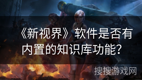 《新视界》软件是否有内置的知识库功能？