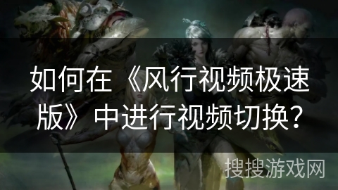 如何在《风行视频极速版》中进行视频切换？