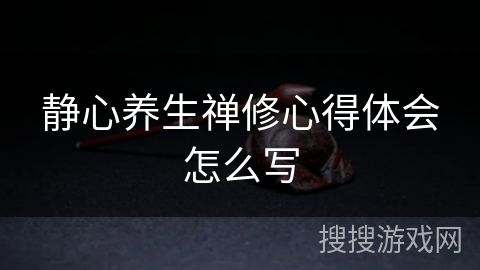 静心养生禅修心得体会怎么写