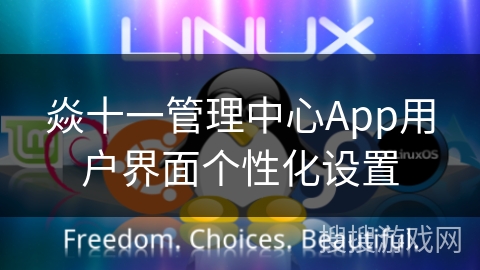 焱十一管理中心App用户界面个性化设置