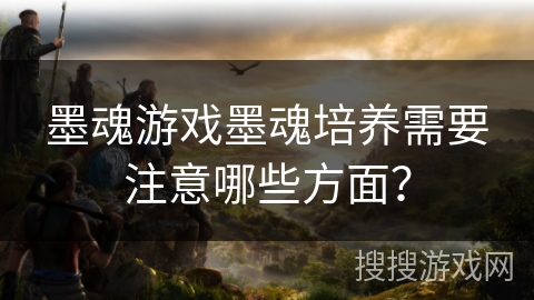墨魂游戏墨魂培养需要注意哪些方面？