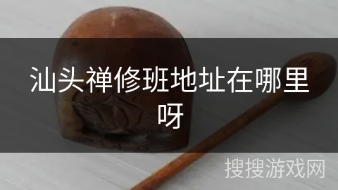 汕头禅修班地址在哪里呀