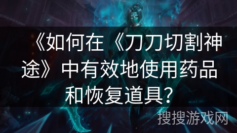 《如何在《刀刀切割神途》中有效地使用药品和恢复道具？
