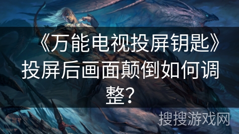 《万能电视投屏钥匙》投屏后画面颠倒如何调整？