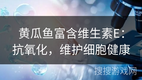 黄瓜鱼富含维生素E:抗氧化,维护细胞健康 黄瓜鱼富含维生素E:抗氧化,维护细胞健康