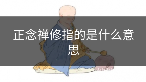 正念禅修指的是什么意思