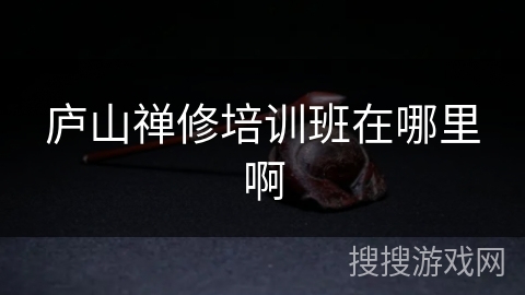 庐山禅修培训班在哪里啊