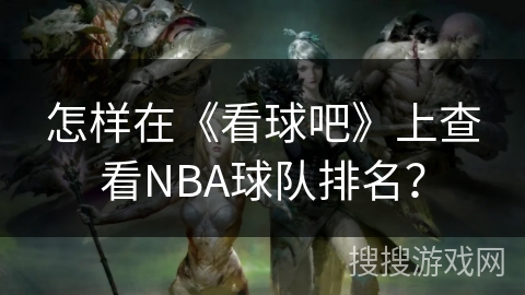 怎样在《看球吧》上查看NBA球队排名？