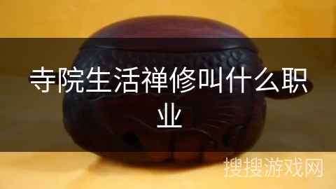 寺院生活禅修叫什么职业