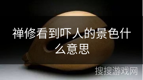 禅修看到吓人的景色什么意思