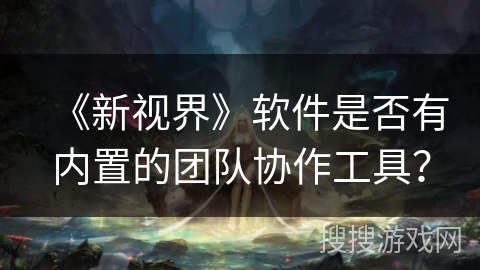 《新视界》软件是否有内置的团队协作工具？
