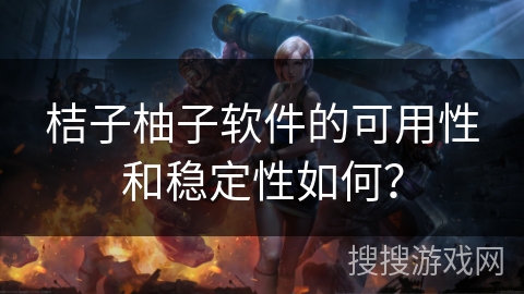 桔子柚子软件的可用性和稳定性如何? 桔子柚子软件的可用性和稳定性如何?