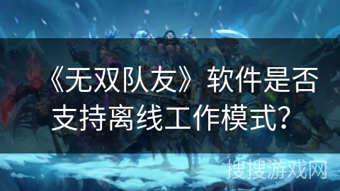 《无双队友》软件是否支持离线工作模式？
