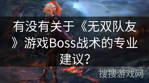 有没有关于《无双队友》游戏Boss战术的专业建议？