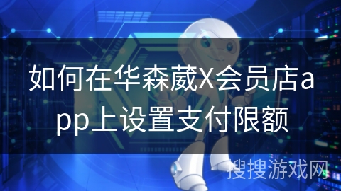 如何在华森葳X会员店app上设置支付限额