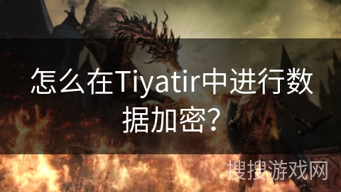 怎么在Tiyatir中进行数据加密？