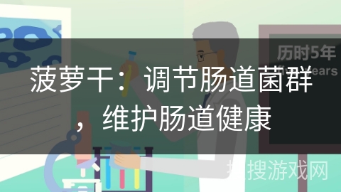 菠萝干：调节肠道菌群，维护肠道健康