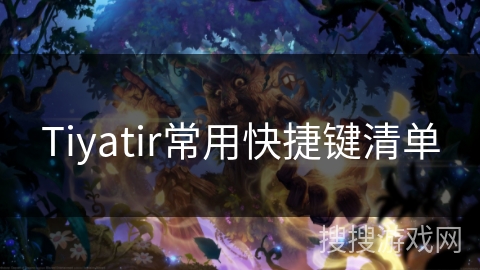 Tiyatir常用快捷键清单